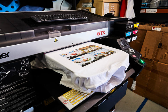 DTG (Digital Garment Printing) Printing Onto T-shirts