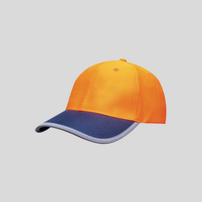 Luminescent Safety Cap with Reflective Trim - 3021