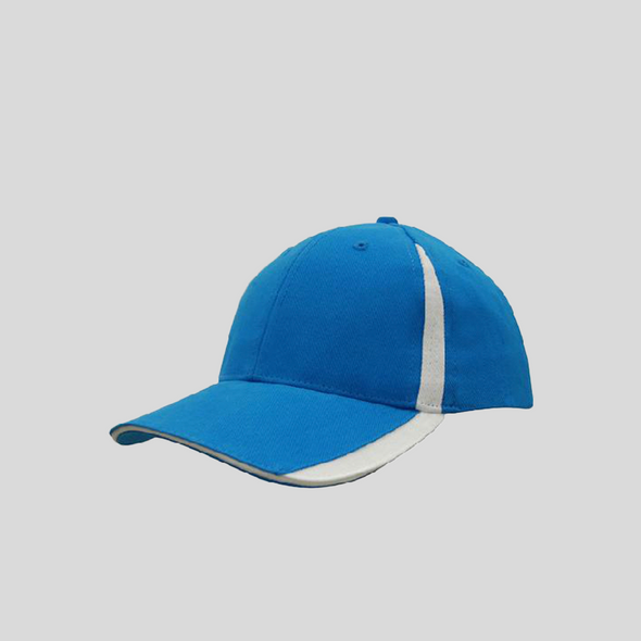 Brushed Heavy Cotton Cap with Inserts on the Peak & Crown - 4014
