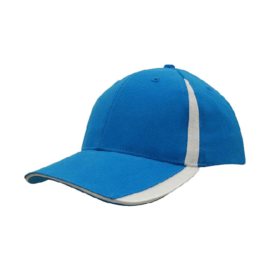 Brushed Heavy Cotton Cap with Inserts on the Peak & Crown - 4014