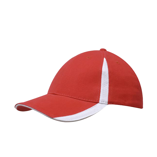 Brushed Heavy Cotton Cap with Inserts on the Peak & Crown - 4014