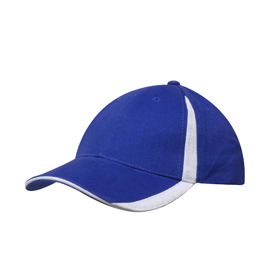 Brushed Heavy Cotton Cap with Inserts on the Peak & Crown - 4014