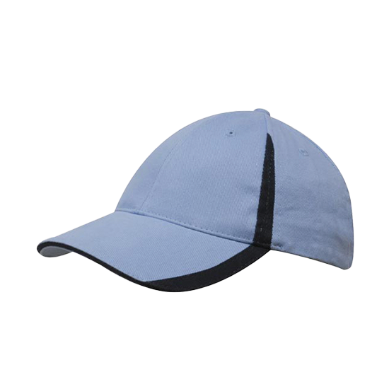 Brushed Heavy Cotton Cap with Inserts on the Peak & Crown - 4014
