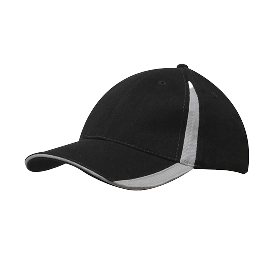 Brushed Heavy Cotton Cap with Inserts on the Peak & Crown - 4014