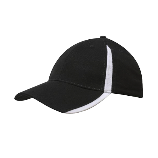 Brushed Heavy Cotton Cap with Inserts on the Peak & Crown - 4014