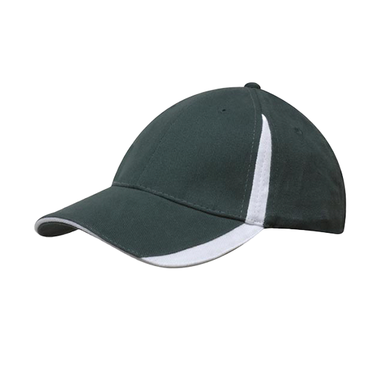 Brushed Heavy Cotton Cap with Inserts on the Peak & Crown - 4014