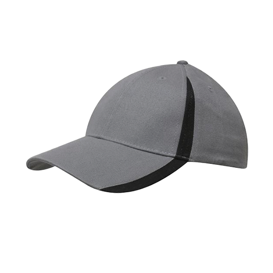 Brushed Heavy Cotton Cap with Inserts on the Peak & Crown - 4014