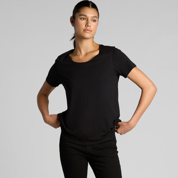 Wo's Maple Scoop Tee - 4019