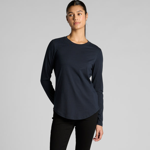 Wo's Maple Curve L/S Tee - 4021
