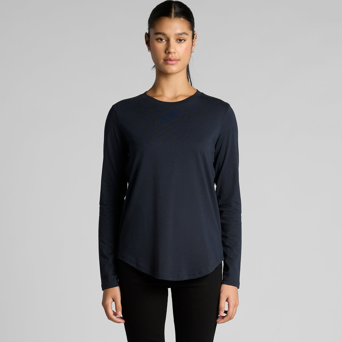 Wo's Maple Curve L/S Tee - 4021