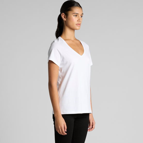 Wo's Maple V Neck Tee - 4023