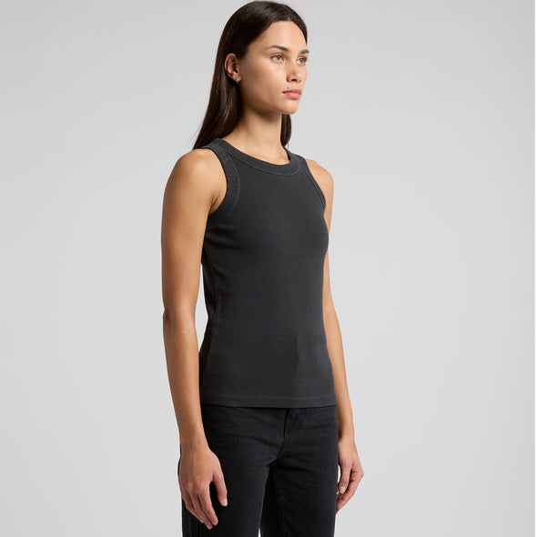 Wo's Faded Organic Rib Tank - 4034