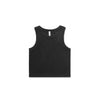 Wo's Faded Organic Rib Crop Tank - 4035