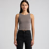 Wo's Faded Organic Rib Crop Tank - 4035