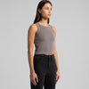 Wo's Faded Organic Rib Crop Tank - 4035
