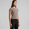 Wo's Faded Organic Rib Tee - 4036