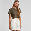 Wo's Faded Crop Tee - 4062F