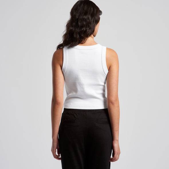 Wo's Organic Rib Crop Tank - 4064G