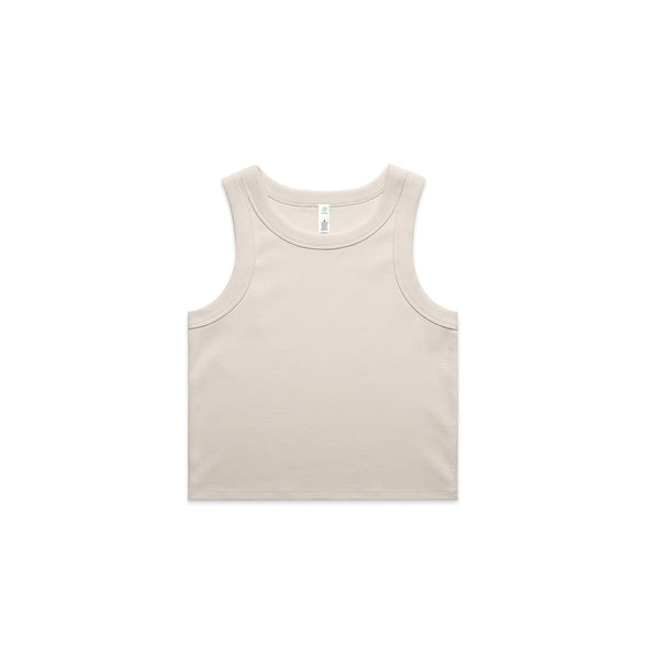 Wo's Organic Rib Crop Tank - 4064G