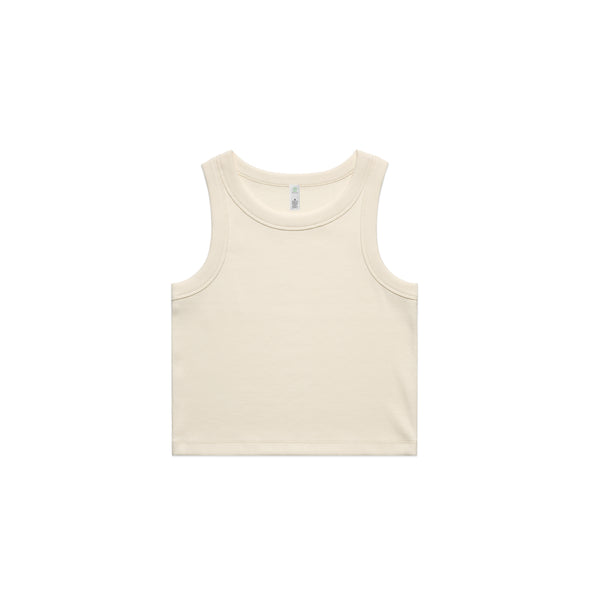 Wo's Organic Rib Crop Tank - 4064G