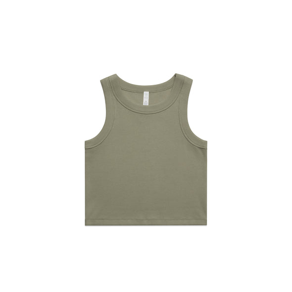 Wo's Organic Rib Crop Tank - 4064G