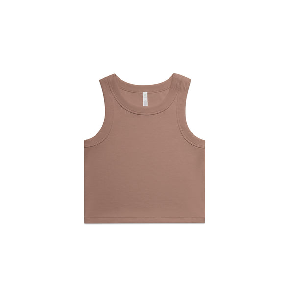 Wo's Organic Rib Crop Tank - 4064G
