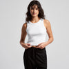 Wo's Organic Rib Crop Tank - 4064G