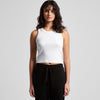 Wo's Organic Rib Crop Tank - 4064G