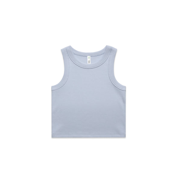 Wo's Organic Rib Crop Tank - 4064G