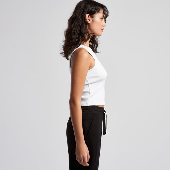 Wo's Organic Rib Crop Tank - 4064G