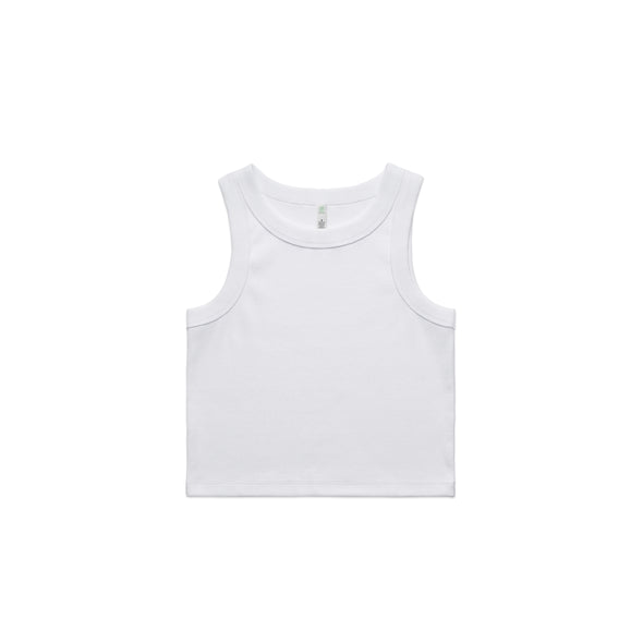 Wo's Organic Rib Crop Tank - 4064G