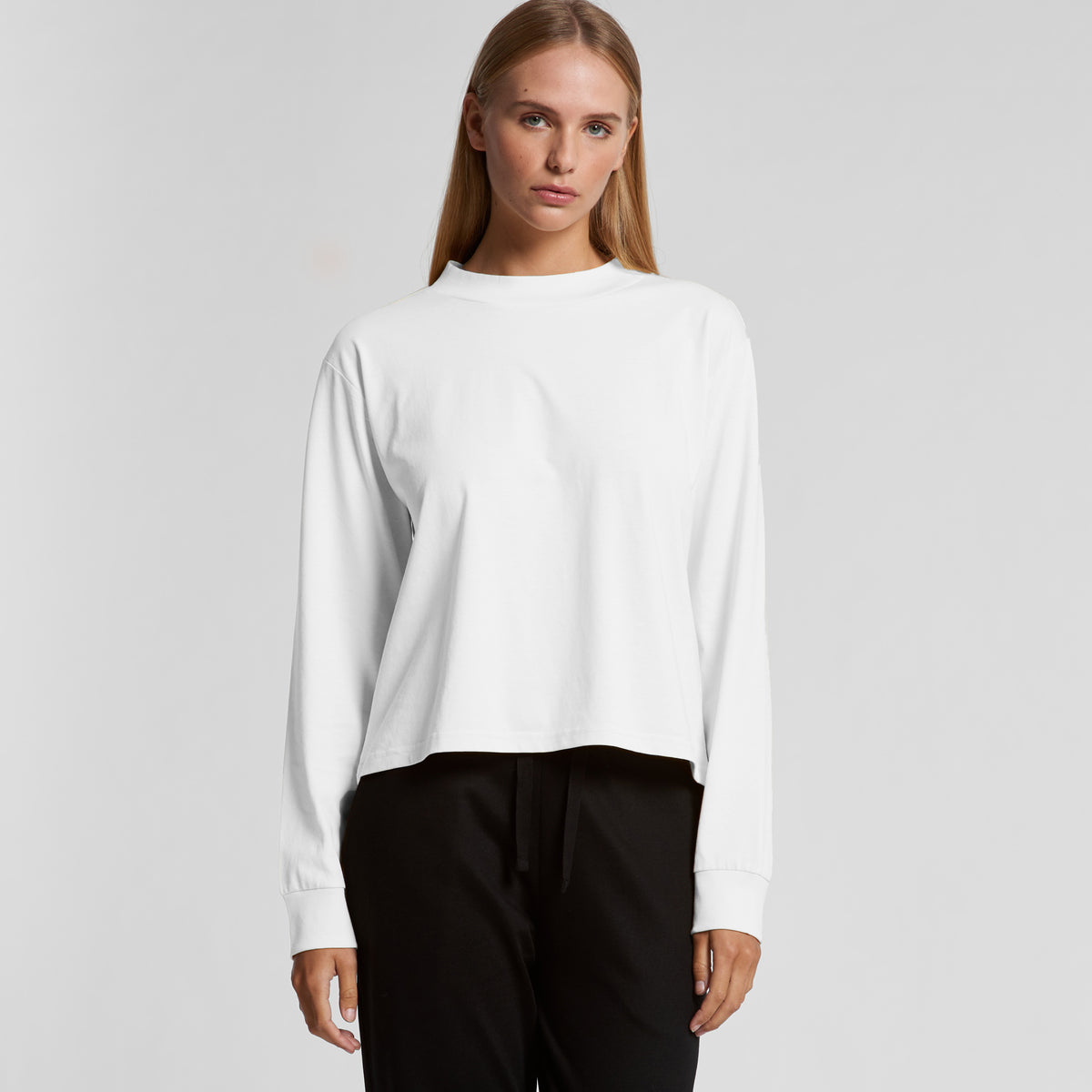 Wo's Mock L/S Tee - 4070