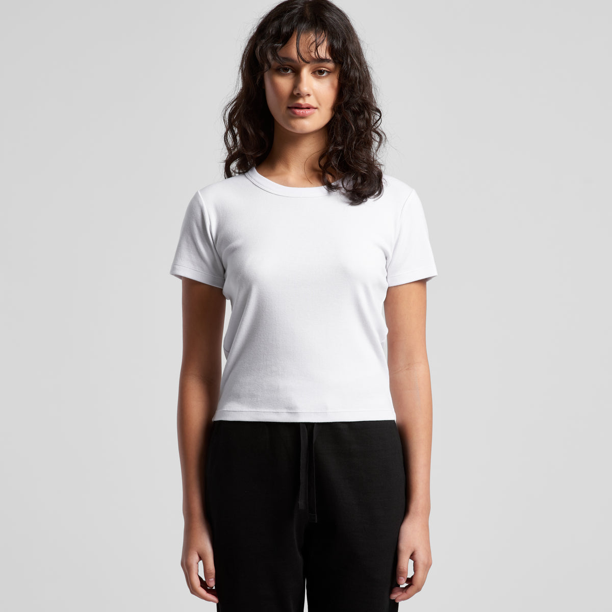 Wo's Organic Rib Baby Tee - 4074