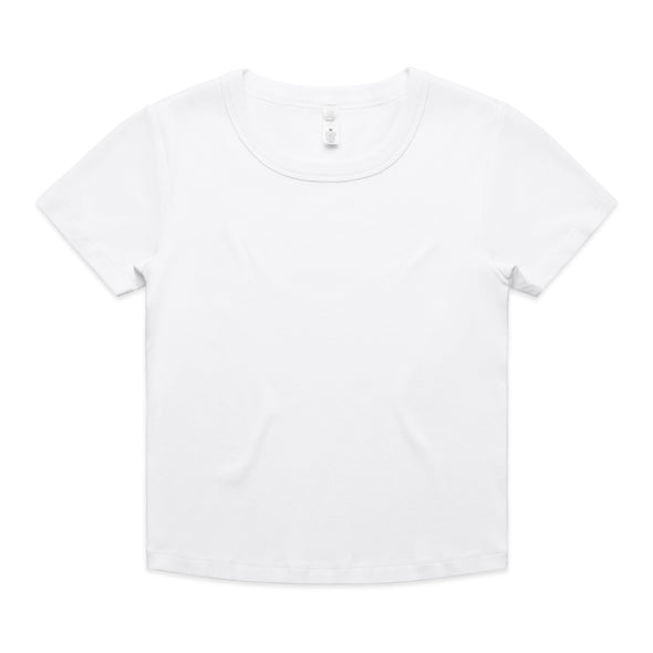 Wo's Organic Rib Baby Tee - 4074