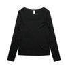 Wo's Organic Rib L/S Tee - 4075