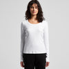 Wo's Organic Rib L/S Tee - 4075