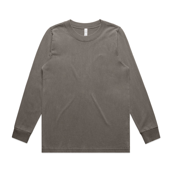 Wo's Heavy Faded L/S Tee - 4083