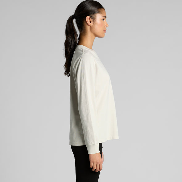 Wo's Heavy Faded L/S Tee - 4083