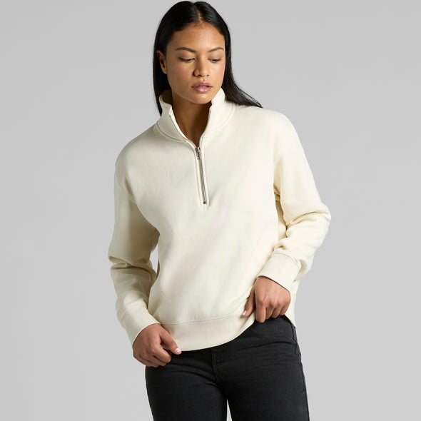 Wo's Stencil Half Zip Crew - 4125
