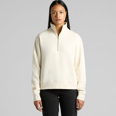 Wo's Stencil Half Zip Crew - 4125