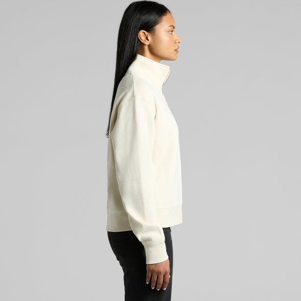 Wo's Stencil Half Zip Crew - 4125