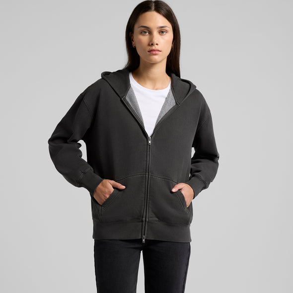 Wo's Relax Faded Zip Hood - 4170