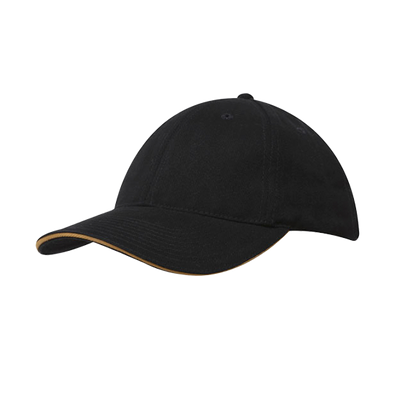 Brushed Heavy Cotton Cap with Sandwich Trim - 4210