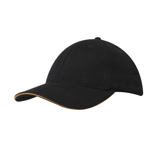 Brushed Heavy Cotton Cap with Sandwich Trim - 4210