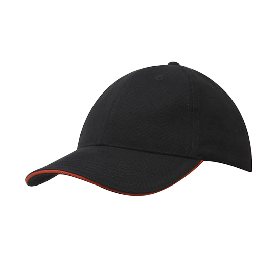 Brushed Heavy Cotton Cap with Sandwich Trim - 4210