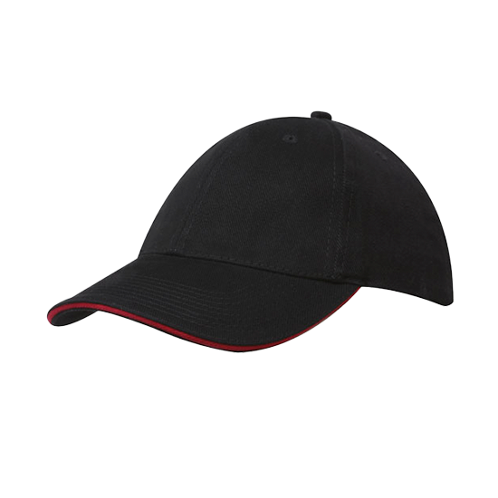 Brushed Heavy Cotton Cap with Sandwich Trim - 4210