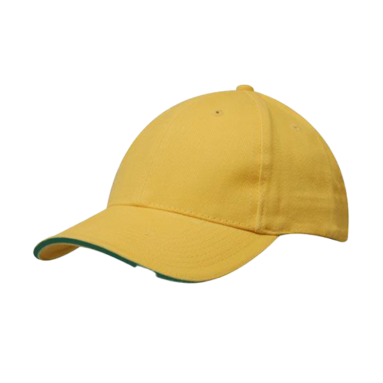 Brushed Heavy Cotton Cap with Sandwich Trim - 4210