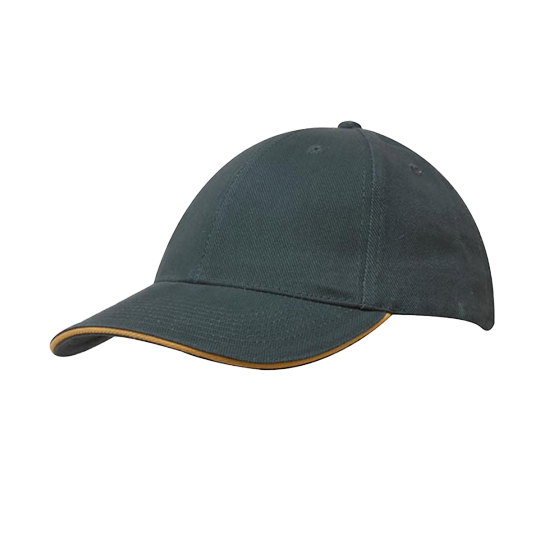 Brushed Heavy Cotton Cap with Sandwich Trim - 4210