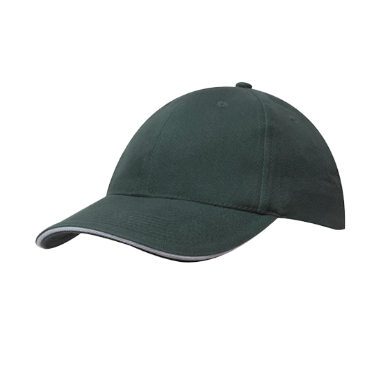 Brushed Heavy Cotton Cap with Sandwich Trim - 4210