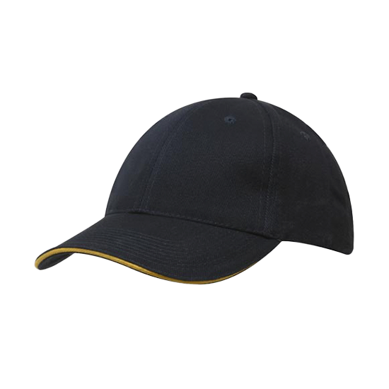 Brushed Heavy Cotton Cap with Sandwich Trim - 4210